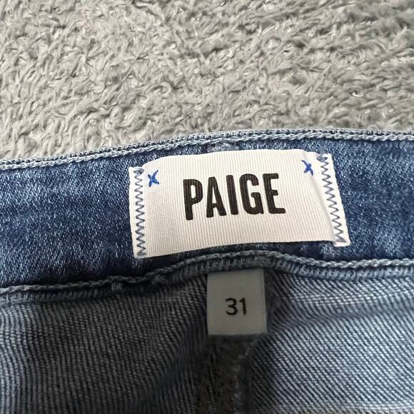 Paige Jeans Womens 31 (32x27.5) Cindy Raw Hem Straight Leg High Rise - Picture 5 of 10